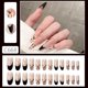 thumbnail image 4 of Uñas postizas con estampado de leopardo para usar, estilo francés dulce y moderno, largas, con temperamento, 4 of 7