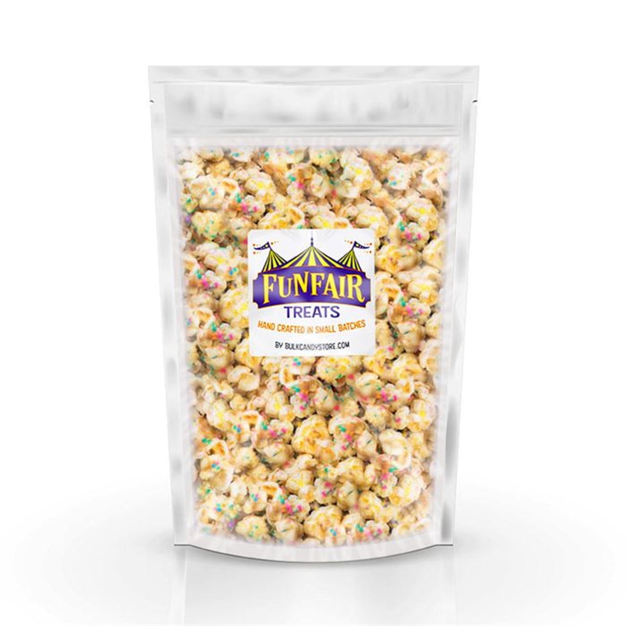 Birthday Cake Popcorn - Share Bag (12-13 Cups), Sweet Candy Coated Popcorn, Rainbow Sprinkles Colors