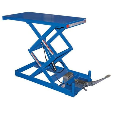 - Vestil Manufacturing SCTABD-1000-2033-FP 20 x 33 in. 1000 lbs Foot Pump Double Scissor Lift Table