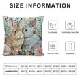 thumbnail image 6 of Nawypu  Easter Rabbit Flower Buffalo Plaid Be Hoppy Throw Pillow Cover, Polka Dot Bird Be Kind Cushion Case Decoration for Sofa Couch &nbsp;2pc, 6 of 6