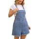 thumbnail image 4 of INSPIRAR CHIC Conjuntos de Pantalones de Mezclilla para Mujeres, Mono Casual con Tirantes Ajustables, Pantalones Cortos de Jean 2XL Azul Claro, 4 of 6