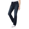 thumbnail image 1 of WallFlower Women's Luscious Curvy Bootcut Mid-Rise Insta Stretch Juniors Jeans (Standard and Plus), 1 of 5