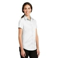 thumbnail image 4 of Port Authority ® Ladies Short Sleeve SuperPro  Twill Shirt. L664, 4 of 6