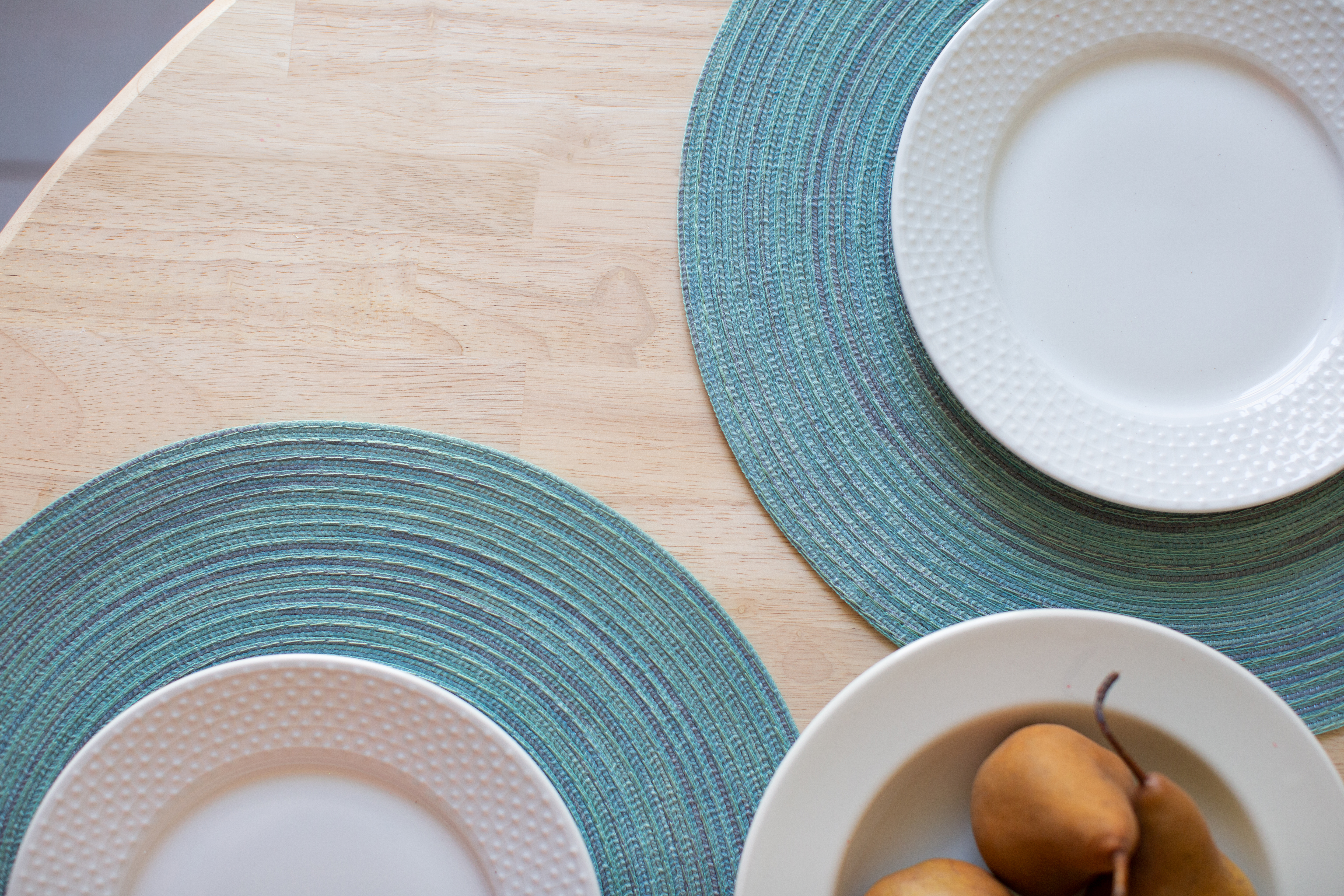 Mainstays Mars Ombre Stria Brown 15 Rd Placemat Walmart Com Walmart Com