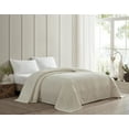 thumbnail image 2 of Beatrice Home Fashons Channel Chenille Bedspread Queen Ivory, 2 of 3