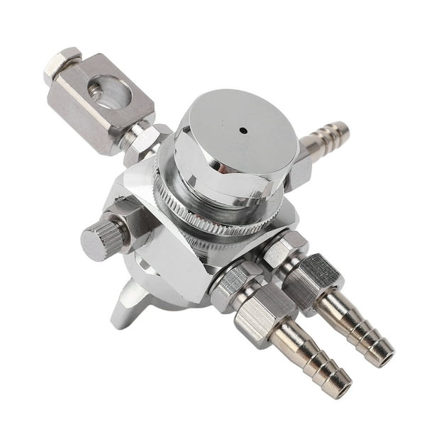 Pulverizador De Pintura Pequeño, Boquilla De Acero Inoxidable Plateado, Pistola De Pulverización De Aceite Galvanizada En Forma De Ventilador Y Círculo Para La Industria Del ANGGREK 0,5 mm/0,02 pulgadas