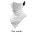 thumbnail image 1 of Ciclismo Polaina refrescante para el cuello con bucles para las orejas Protección solar Mascarilla Bufanda (Blanco) Likrtyny Para estrenar, 1 of 8