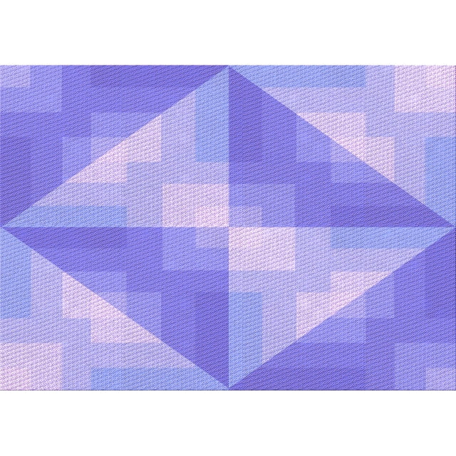 Ahgly Company Tapis d'Intérieur Lavables à la Machine, Rectangle de Transition Bleu Ardoise Clair, 5' x 8'