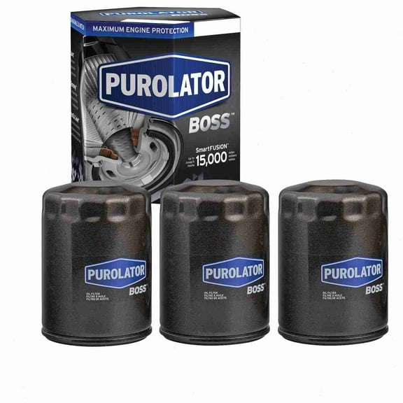 3 pc Purolator BOSS PBL24457 Engine Oil Filters for Oil Change Lubricant Filters
