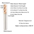 thumbnail image 2 of New 50/75mm Length Alloy Carbide 4 Flute Mill Endmill Cutting Milling Cutter Machine Tools 4X10X4X50, 2 of 8