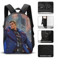 thumbnail image 3 of Cyberpunk heroes Backpack Three Piece Essentials 17 Inch Bag Lunch Tote Pen Case, 3 of 5