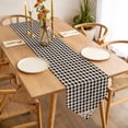 thumbnail image 3 of Farmhouse Berry Table Runner 60 Inches Long Black Buffalo Plaid American Country Rustic Table Runners for Dining Room Tabletop Dresser Scarf Home Party Banquet Wedding Holiday Decoration, 3 of 9