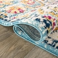 thumbnail image 5 of World Rug Gallery Distressed Vintage Bohemian Blue 7'10" x 10' Indoor Area Rug, 5 of 7