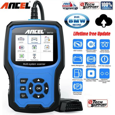 ANCEL For All BMW & BMW Mini Full Systems Diagnostic ABS SRS EPB TPMS CBS Scan Tool with Oil Service Reset EPB SAS Airbag TPMS Diagnostic Tool OBD 2 Automotive Scanner