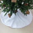 thumbnail image 3 of Funda para base de árbol de Navidad de 30.7 in, suave y redonda alfombra blanca para árbol de Navidad, funda de felpa para base de árbol de Navidad para decoración de árbol de Navidad para fiesta de Navidad en casa Rojo Verde MX-0127309FYD, 3 of 5