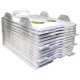thumbnail image 1 of Organizador de archivos EZSTAX tamaño carta apilable, paquete de 12, transparente, 1 of 6