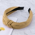 thumbnail image 6 of Unique Bargains 1 Pc Tie Bow Wide Headbands for Women Khaki, 6 of 6