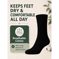 thumbnail image 4 of Comfello Diabetic Socks Crew for Men & Women – 12 Pairs of Non-Binding Neuropathy Socks, 4 of 7