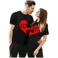 thumbnail image 2 of CAIXIA Matching Shirts for Couples His and Her Couples Love Shirt Set Men's Women T-Shirts Husban Wife Outfit,Men/S, 2 of 6