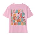 thumbnail image 5 of Odeerbi Kids T-Shirts Toddler Boys Girls Cotton T-Shirt Baby Solid Color Print Comfortable Short Sleeve Top Pink - A, 5 of 5