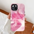 thumbnail image 2 of Pink Glass Apple iPhone Case for Fashion Women Stylish Elegant Design Compatible with iPhone 11/12/13/14/15/16 (Pro Max/Plus), 2 of 9