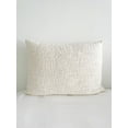 thumbnail image 4 of Cotton White Boucle Dutch Euro Pillow 28x36 White / Pillow Cover Only, 4 of 7