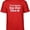RED, variant on Teelocity Stay Over There Graphic T-Shirt (Medium - Standard Fit, Red)