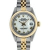 Pre-Owned Lady Datejust Steel & 18K Yellow Gold White Roman Watch 79173 Jubilee