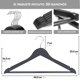 thumbnail image 2 of 30 Ganchos para Ropa de Madera. Gancho Giratorio 360°, Calidad Premium, Ganchos para Pantalones, Abrigos y Ropa Pesada. Resistentes, Elegantes y Duraderos, 2 of 6