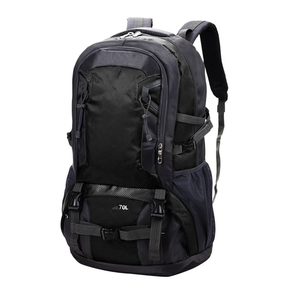 50L Waterproof Hiking Backpack with Rain Cover, Lightweight Frameless Outdoor Trekking Mountaineering Bag for Men Women Travel, 2.16 lbs