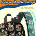 thumbnail image 5 of Mushroom and Moth Black Pattern 17" School Backpacks for Teens,Waterproof Oxford Fabric,S-Shape Padded Straps for School,Travel,Hiking,Camping, 5 of 6
