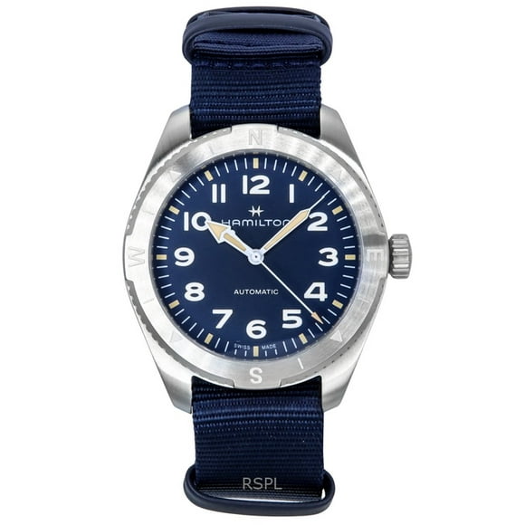 Hamilton Khaki Field Expedition Textile Strap Blue Dial Automatic H70315940 100M Unisex Watch