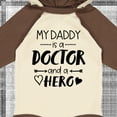 thumbnail image 4 of Inktastic My Daddy is a Doctor and a Hero Boys or Girls Long Sleeve Baby Bodysuit, 4 of 5