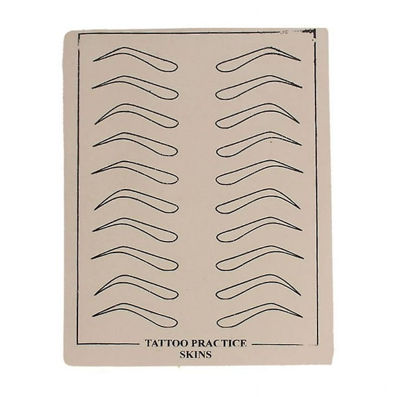 6 hojas de piel para microblading de cejas