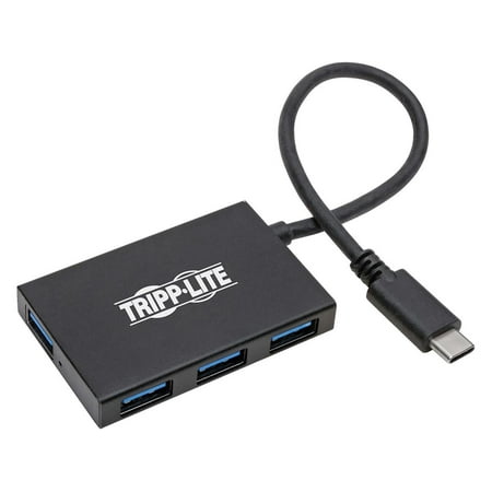UPC: 0037332218247 | Tripp Lite U460-004-4A-G2 USB 3.1 Gen 2 USB-C Hub 10 Gbps – 4 USB-A Ports Thunderbolt 3 Portable Aluminum Housing