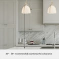 thumbnail image 6 of Hunter - Arcelia 1-light Alturas Gold, Medium Size Pendant Light, Dimmable, Modern Style, Bell Shaped, for Bedrooms, Kitchens, Dining, Living Rooms - 48118, 6 of 8