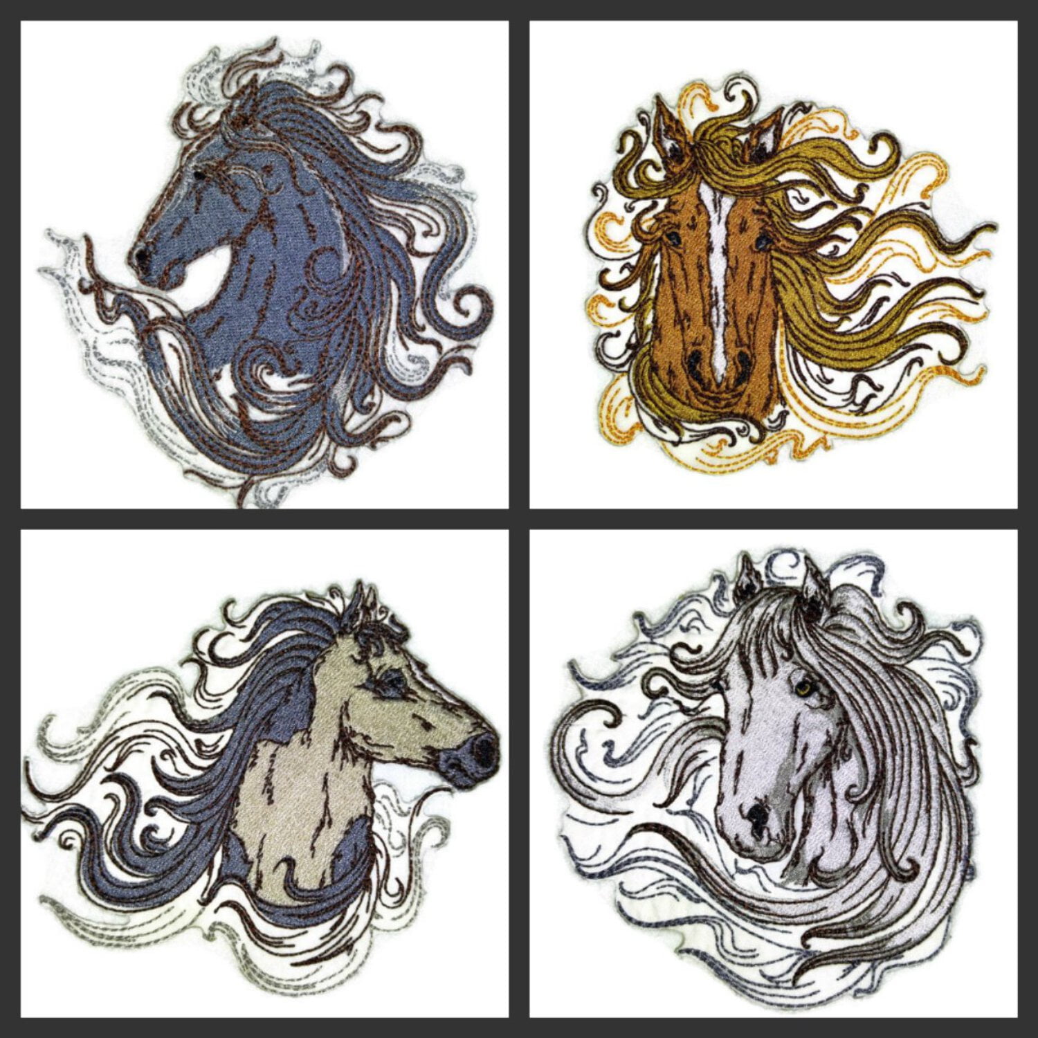Custom and Unique Spirit of Stallions [Spirit Of Stallion No.7 ] [Custom and Unique] Embroidered Iron on/Sew patch 5" 5"]