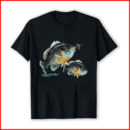 Black Fly Bluegill Fishing Panfish Jigs Graphic Unisex T-Shirt up to Size 5XL