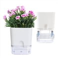 thumbnail image 3 of Macetas para Plantas de Interior de 4,25 Pulgadas, Maceta con Riego AutomáTico para Interiores, Macetas Violetas con DepóSito Visible, 2 Unidades, 3 of 8