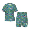 thumbnail image 1 of Balery Cars Transportation Conjunto de Pijama Infantil de Manga Corta con Estampado – Ropa de Dormir de Algodón Suave-XX-Large, 1 of 6