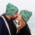 thumbnail image 5 of Lsque Cartoon Lobsters 4 Pattern Knitted Beanie, Unisex Winter Hat, Knit Hat Winter Beanies Thick Fisherman Beanies Cuffed Plain Skull Caps, 5 of 6
