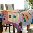 thumbnail image 5 of Yayeee Tablecloths 54" x 72" Rectangle Wrinkle Resistant Party Table Cover, Abstract Painting, 5 of 8