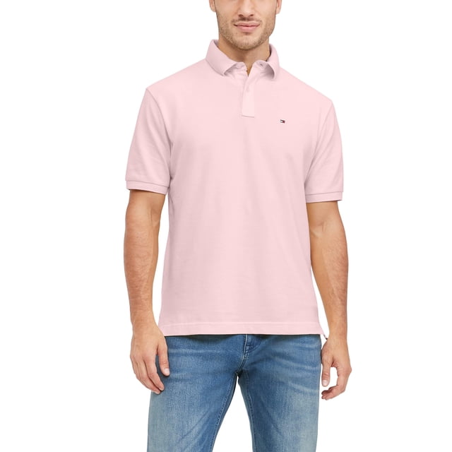 Polo Tommy Hilfiger de manga corta, corte clásico, rosa