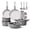 Gray, variant on CAROTE 19 Pcs Ceramic Nonstick Cookware Set, Non Stick Pots and Pans with Detachable Handles, Oven Safe, Induction Cookware, Stackable Kitchen Set, Blue