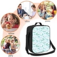 thumbnail image 5 of Lsque Rabbit And Dragonfly Lunch Bag Lunch Box for Women Men Reusable Insulated Lunch Tote Bag,Leakproof Thermal Cooler Sack Food Handbags Case High Capacity, 5 of 9