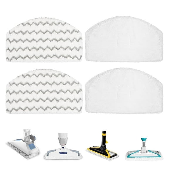 Detetap Steam Mop Replacement Pads Compatible with Bissell Powerfresh Steam Mop 1940 1806 1440 1544 Series, Model 19402 19404 19408 2685A 2075A 1940A 1940Q 1940T 1940W, Steam Mop Pads Refills,4 Pack