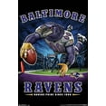 thumbnail image 1 of NFL Baltimore Ravens - End Zone 17 Wall Poster, 14.725" x 22.375", 1 of 4
