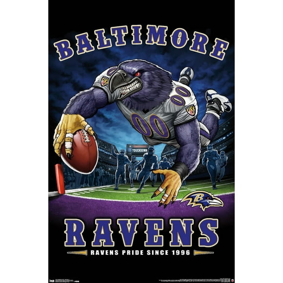 NFL Baltimore Ravens - End Zone 17 Wall Poster, 14.725" x 22.375"