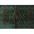 thumbnail image 1 of Ahgly Company Machine Washable Indoor Rectangle Persian Turquoise Blue Traditional Area Rugs, 8' x 12', 1 of 4