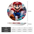 thumbnail image 4 of Lsque Mario Pattern Ceramic Decorative Plate Decorative Plates with Display Stand Personalized Porcelain Plate Ceramic Ornaments for Wall Hanging Decoration-8in, 4 of 6